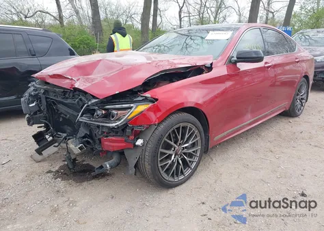 2018 Genesis G80 3.3T Sport from USA, damaged, VIN KMHGN4JB7JU256505